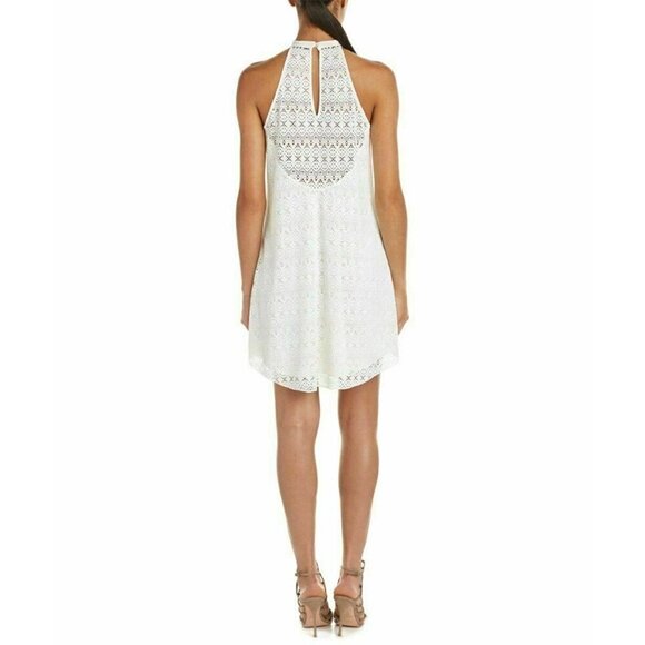 Saylor womens White Jasmine Embellished Lace Shift Dress Size M L $297 BL7 - Picture 5 of 12
